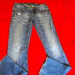 Silver Jeans Women's Boot Cut Jeans - Light Blue